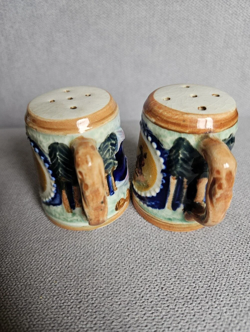 Vintage Arizona Hancrafted Ceramic Salt And Pepper Shakers Set Southwestern